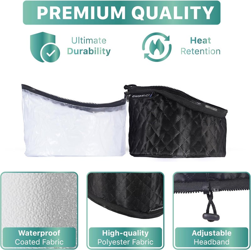 Granteva High-Power Hair Steamer Cap for Natural Hair – Deep Conditioning, Easy to Use, Adjustable Heat & Timer, at-Home Salon Treatment for Black Hair Care, Moisture & Repair Treatment for Healthy Hair - Image 3